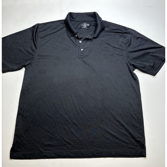 Champion's Tour Men's Short Sleeve Polo Black Size XL Golf Athletic Shirt - Picture 1 of 6